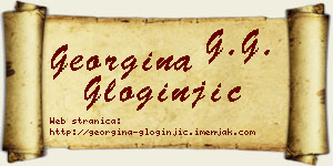 Georgina Gloginjić vizit kartica